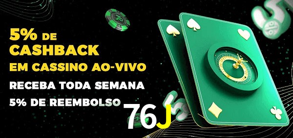 Promoções do cassino ao Vivo 76J